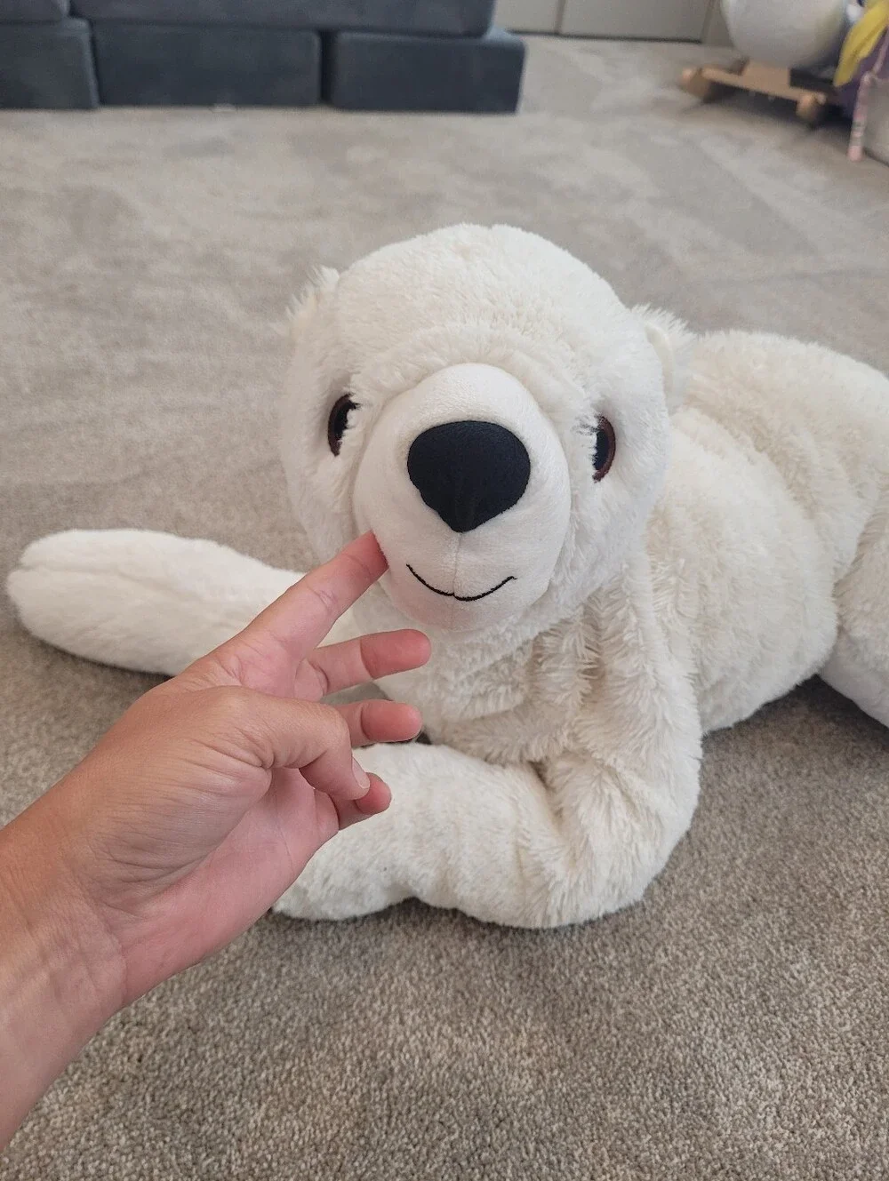 Ikea SNUTTIG Soft White Large Polar Bear